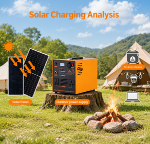 Estación <span class=keywords><strong>de</strong></span> Energía Portátil LiFePO4 <span class=keywords><strong>de</strong></span> 1000W 1200Wh, Generador Solar <span class=keywords><strong>de</strong></span> 12V 100Ah con Onda Sinusoidal Pura <span class=keywords><strong>para</strong></span> RV, Van Life, CPAP, Emergencias y Respaldo Doméstico - Product Image 3