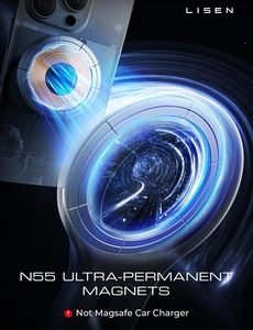 Support magnétique pour téléphone de voiture LISEN 2026 avec clip à crochet en acier robuste pour iPhone 16 15 Pro Max, support universel pour grille d'aération de voiture - Product Image 6