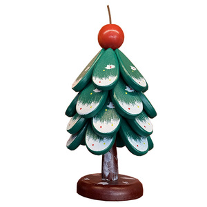 Multi-layered star apple <b>Christmas</b> <b>tree</b>, retro green <b>Christmas</b> <b>tree</b>, solid wood heat-insulating coaster, <b>table</b> decoration, - Product Image 5
