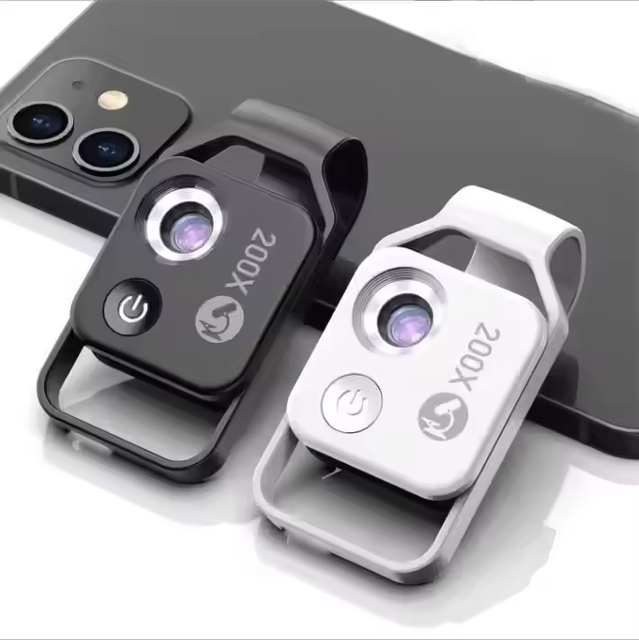 200X Magnification Microscope Lens for Phone Camera Lens Portable Phone Mobile Macro Lens