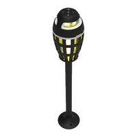 Borne lumineuse LED pour jardin, cour et jardin, haut-parleurs bluetooth d'extérieur, sans fil, étanche, design moderne