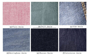 <span class=keywords><strong>Tissu</strong></span> en polyester recyclé 16-12 imitation denim, <span class=keywords><strong>bleu</strong></span> <span class=keywords><strong>indigo</strong></span>, teint en fil, texture lavée, 21*150D extensible pour vêtements décontractés, vêtements de travail, usine - Product Image 4