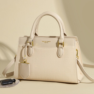 Sac à main structuré vintage imperméable pour femme, sac fourre-tout de bureau, sac à bandoulière en <span class=keywords><strong>cuir</strong></span> texturé - Product Image 6