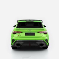Kit carrosserie en fibre de carbone pour Audi RS3, RS3 SQ, déflecteur d'air avant en fibre de carbone, diffuseur, spoiler, capot, pare-chocs RS3