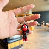 Nouveau Porte-clés PVC Spider-Man de taille moyenne, transfrontalier, pour sac et clés de voiture, cadeau promotionnel pour la génération de prospects