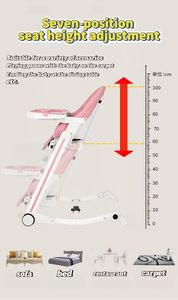 Silla de Bebé Moderna Convertible de Plástico, <span class=keywords><strong>Plegable</strong></span>, con Función Anti-Vuelco, para Sala de Estar y Cocina - Product Image 4