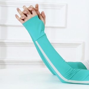 Manchons de protection en soie glacée <span class=keywords><strong>pour</strong></span> femmes, adaptés à la conduite, à l'équitation, aux vélos <span class=keywords><strong>électrique</strong></span>s, aux sports d'été et aux activités de plein air, protection UV, fins - Product Image 5
