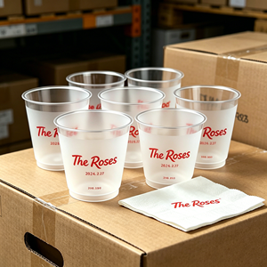 Vasos de Plástico de 14oz, 16oz y 24oz, Libres de BPA, Transparentes Esmerilados, Mate, Desechables, para Smoothies, PP, Vasos Rígidos para Té con Leche, para Bodas, Holográficos - Product Image 1