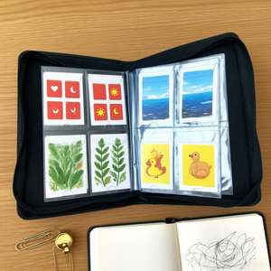 Хит продаж, 4 кармашка для карточек, папка для карт из искусственной кожи, для хранения карт аниме, папка для карт - Product Image 1