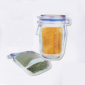 Loại khác nhau Mason Jar nhựa Mylar đứng lên túi dây kéo - Product Image 4