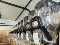 ECOBOX Noix a Granel Distributeur de grains de café Distributeur de céréales mural en plastique pour bonbons Distributeur de céréales en vrac pour magasin