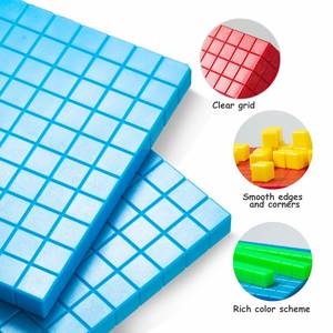 Cubes de comptage mathématiques, matériel pédagogique pour la valeur des chiffres, ensemble de blocs en plastique à base de dix - Product Image 3