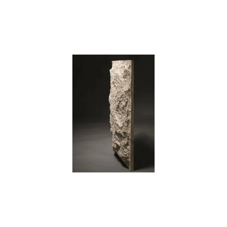 Molde de piedra natural exterior, panel de piedra de poliuretano artificial, panel de pared de PU de piedra de roca de montaña falsa