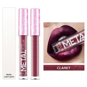 Vendita all'ingrosso Vegan <span class=keywords><strong>Mate</strong></span> rossetto liquido Logo personalizzato Private Label rosso satinato luccicante rossetto opaco - Product Image 2