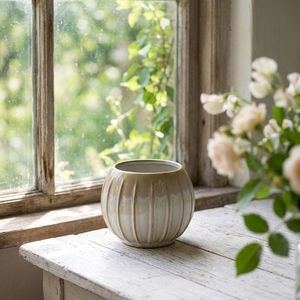 Macetas de Cerámica para <span class=keywords><strong>Suculentas</strong></span> y Kit de Macetas de Porcelana para Plantas, Diseño Nórdico Personalizado, Estilo Calabaza Antigua, Pequeñas, Esmaltadas - Product Image 2
