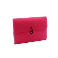 Carpeta portátil extensible 13 organizador de archivos de acordeón de cuerda de bolsillo A6 plástico para tarjetas, cupones, recibos