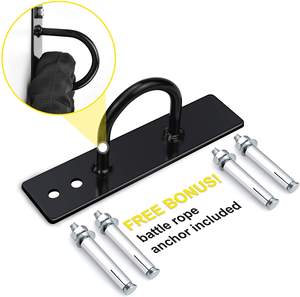 50mm*15m Battle Ropes With Anchor Kit, Full Body Workout <strong>Equipment</strong> for <strong>Crossfit</strong> Training Home Gym &amp; Fitness Exercises Rope - Product Image 5