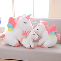 Jouet en peluche doux licorne grand Super doux lesté Polyester PP coton unisexe accessoire enfants fête jouet cadeau parfait ODM vide