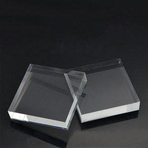 Rắn rõ ràng Acrylic khối hiển thị tùy chỉnh trong suốt Acrylic hiển thị đứng rõ ràng Acrylic vuông cơ sở khoáng sản đứng - Product Image 5