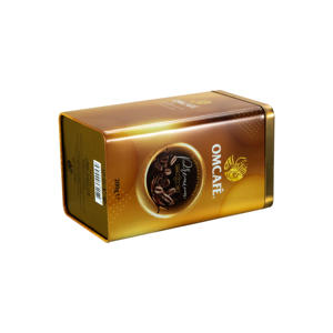 Aangepaste Vierkante Blik Metalen Doos Voor Thee & Koffie Verpakking Compleet Met Lepel Inbegrepen - Product Image 3