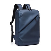 Sac à dos pour ordinateur portable professionnel, sac d'ordinateur fin, écologique, léger, imperméable, en polyester Oxford, minimaliste, de voyage, multi-poches