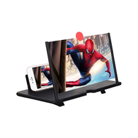 Univeral 10/12 Inch 3D HD Video Display Enlarged Cell Phone Holder Bracket Desktop Stand Mobile Phone Screen Magnifier