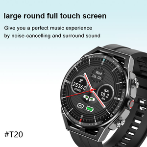 Montre connectée sportive T20 avec écouteurs, suivi de la santé, podomètre et moniteur de fréquence cardiaque - Product Image 3