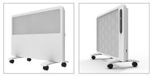 Promotion de Noël : Chauffage <span class=keywords><strong>électrique</strong></span> à convection autonome écoénergétique avec télécommande et protection anti-renversement pour chambre et salle de bain - Product Image 3
