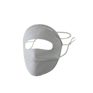 Masque de protection solaire Facekini, couvrant tout le visage, en soie glacée respirante, pour femmes, été, printemps, automne, protection UV UPF50+, avec bandeau - Product Image 5