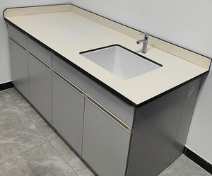 QIUTE Hpl Compact Board Comptoirs Blancs Mat Brillant Grain <span class=keywords><strong>De</strong></span> Bois Pierre Paillasse Laminée <span class=keywords><strong>pour</strong></span> <span class=keywords><strong>Cuisine</strong></span> Meubles Extérieurs Hôtel - Product Image 2