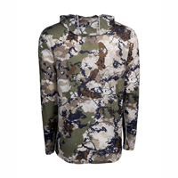 Chemise de combat unisexe légère à capuche avec imprimé camouflage imperméable à l'eau Soft Shell Performance Workout pour adultes Digital Deer Fishing