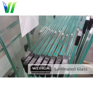 Escalier contemporain moderne en verre transparent avec marches en verre trempé renforcé, <span class=keywords><strong>garde</strong></span>-<span class=keywords><strong>corps</strong></span> en métal pour villas, balcon, usage commercial - Product Image 2