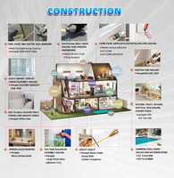 Haute expansion ignifuge résistance à l'humidité Pu mousse calfeutrage isolation joint polyuréthane mousse calfeutrage pulvérisation Pu mousse