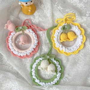 Flores Preservadas Tejidas a Mano, Decoración Creativa para Colgar en el Coche con Lirios, Excelente Regalo para el Cumpleaños <span class=keywords><strong>de</strong></span> tu <span class=keywords><strong>Novia</strong></span> o para las Fiestas - Product Image 3