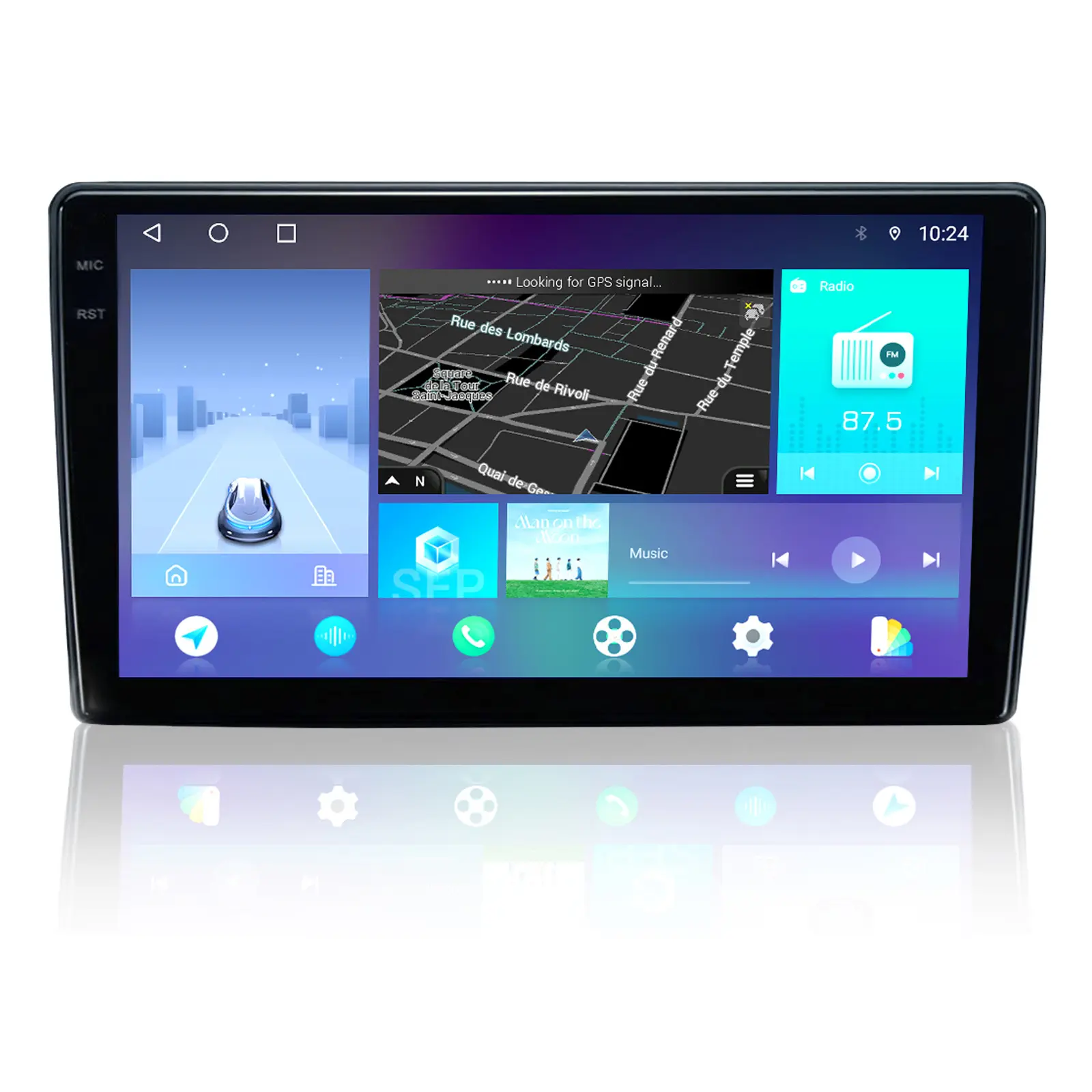 8 Core TS10 Radio 9 pulgadas Universal Car Radio Android12 Car Panel Pantalla 5G WiFi Car DVD Player Navegación GPS