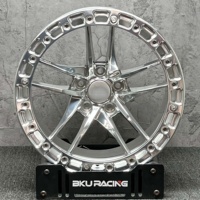 Jantes forgées Bku 5x120.65 Beadlock 18 19 20 pouces, finition polie, pour Chevrolet Corvette C6 C5 C7 C8 C4 ZR1 Z06