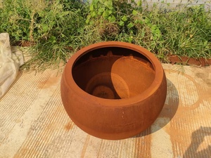 Corten Steel <b>Square</b> Pattern Garden <b>Pot</b> Customized Color Planter - Product Image 3