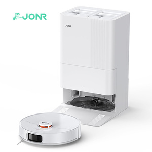 หุ่นยนต์ดูดฝุ่นถูพื้น Jonr P20 Pro แบบเทฝุ่นอัตโนมัติ พลาสติก แรงดูด 8000Pa ระบบนำทาง LDS กวาดได้ทั้งแบบเปียกและแห้ง สำหรับโรงแรม ใช้งานกลางแจ้ง Jonr P20 - Product Image 1