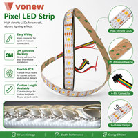 Lampu Strip LED Pixel Addressable HD107S DC5V 60LEDs/m RGB Digital