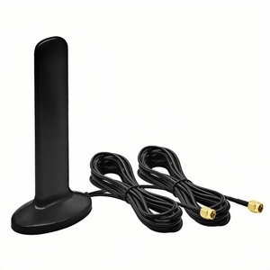 <span class=keywords><strong>Antena</strong></span> MIMO 5G 4G LTE de 12dBi con Conectores SMA Macho Dobles, Base Magnética, 600-6000MHz, Alta Ganancia, Omnidireccional, Impermeable, Tipo Paddle - Product Image 1