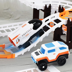 Nuovo <span class=keywords><strong>Trenino</strong></span> Spaziale, Set di Giocattoli <span class=keywords><strong>per</strong></span> <span class=keywords><strong>Bambini</strong></span> con Carrozza e Astronauta, Pista Assemblabile - Product Image 4