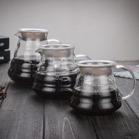 Ensemble de bouilloire en verre borosilicate de qualité, design moderne et classique, facile à utiliser, durable, pour le café, le thé et les boissons