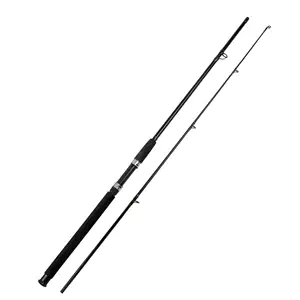 2.1m 2 Sections Inshore Bait Casting Fishing Rod Spinning Hollow Fiberglass Tip