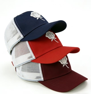 Gorras de Béisbol Personalizadas con Bordado 2D de Rosas, Gorra Trucker de Mezclilla y Malla, Moda para Exteriores, Unisex, Adulto - Product Image 5