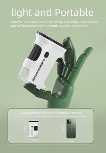 800X haute définition biologique numérique Portable Mini <span class=keywords><strong>Microscope</strong></span> scientifique pour enfants 2.4 ''écran LED Full HD IP68 10MP Photo - Product Image 4