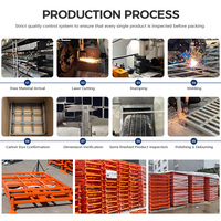 Conteneur métallique empilable robuste en acier ondulé avec porte demi-ouvrante pour le stockage de pièces automobiles 1000 kg