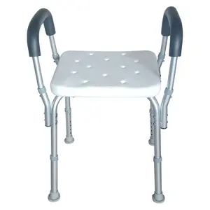 残疾人和老年人带可拆卸臂的老年人浴缸座椅无靠背淋浴椅产品