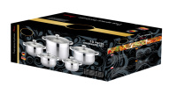 Batterie de cuisine allemande de haute qualité, 10 pièces en acier inoxydable, pour la maison et l'hôtel, marmite à induction, marmite à soupe, marmite à frire