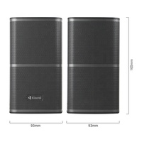 Speaker Komputer Desktop Plastik Ukuran Besar X26 Portable 2.0, Audio Dua Arah, Crossover, Daya DC, Speaker Gaming untuk PC