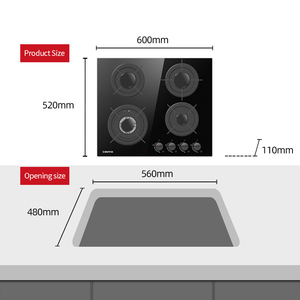 Thương Mại Cấp 4-Burner <span class=keywords><strong>Gas</strong></span>/Điện Kết Hợp Được Xây Dựng Trong Di Động Bảng Bếp Cho Nhà Xe Ngoài Trời Sử Dụng-Nhà Máy Giá - Product Image 5